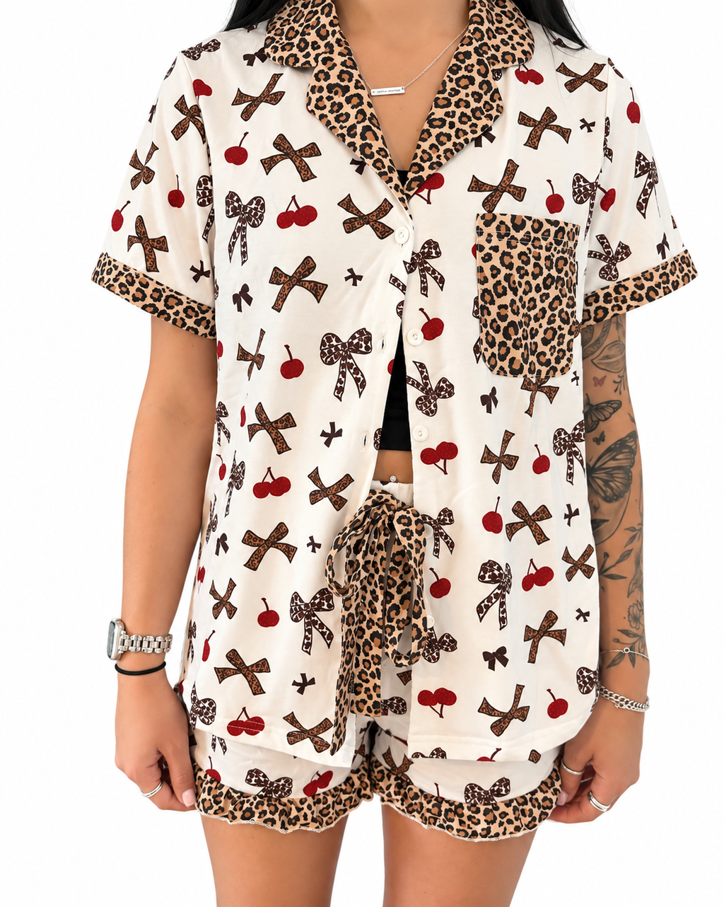 Leopard Pajama Set
