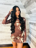 Cow Print Western Dress