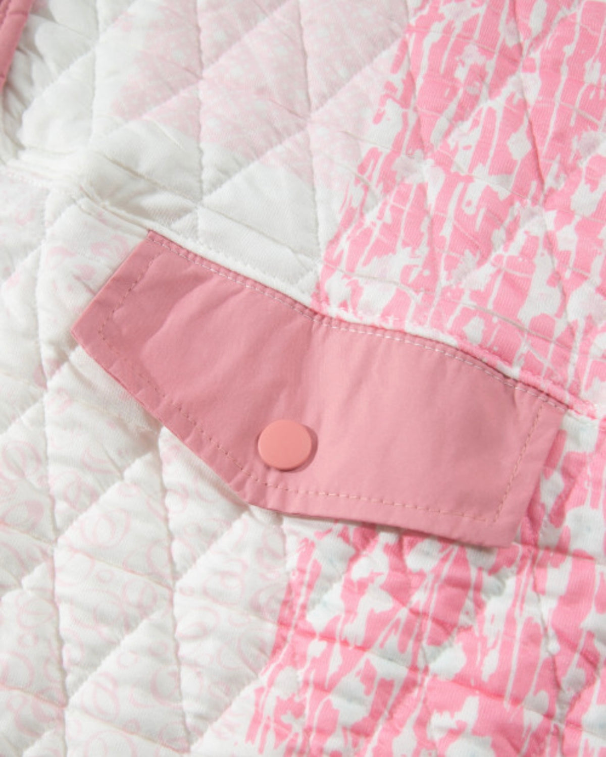 Pink Quilted Pullover